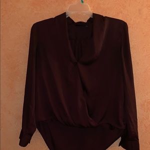 Eggplant purple blouse